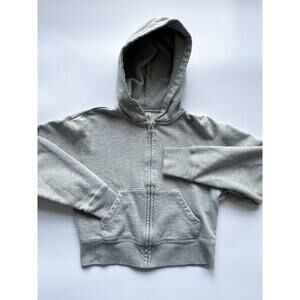 Women's Uniqlo Gray Full Zip Cotton Hoodie Size XS